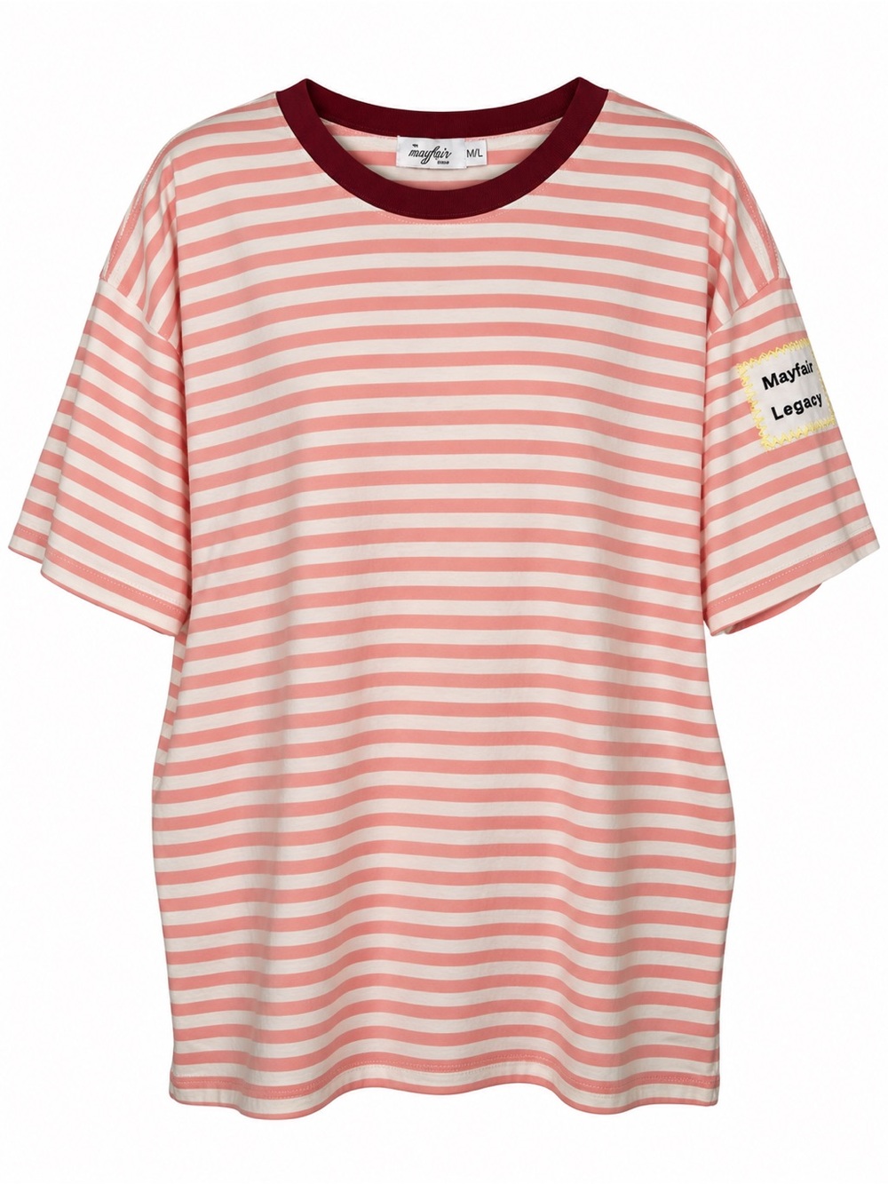 The Mayfair Group Legacy Come As You Are Striped Oversized T-Shirt NWT M/L